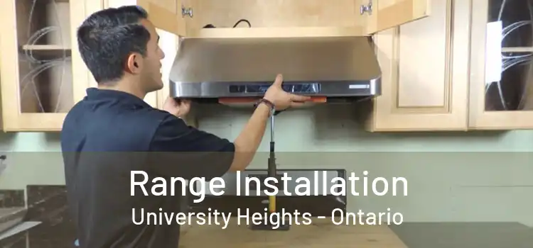 Range Installation University Heights - Ontario